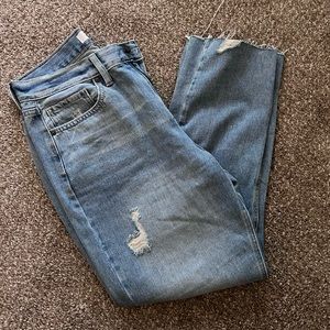 Women's Straight Leg Jeans - Blue